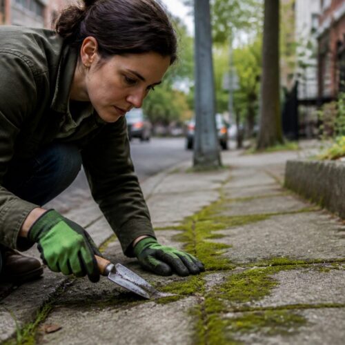 How to Identify Moss Growing on Concrete and Sidewalks