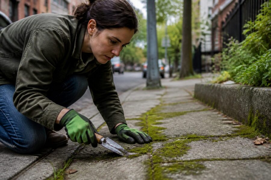 How to Identify Moss Growing on Concrete and Sidewalks