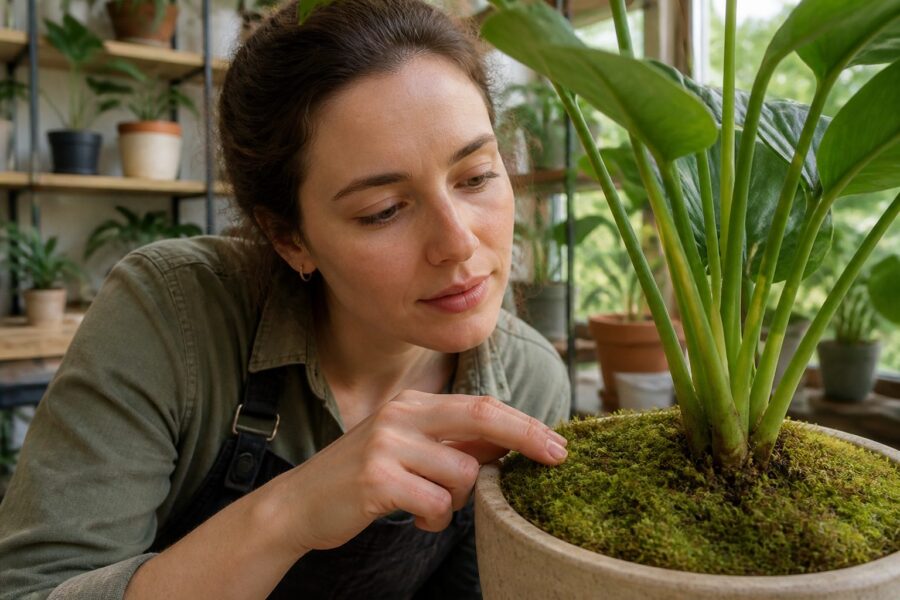 How to Identify Moss in Potted Plants and Planters (And What It Tells You)