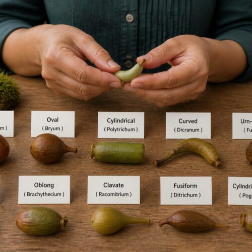 Moss Capsule Shapes for Identification: Round, Oval, Cylindrical, and Curved Capsules in Plain Terms