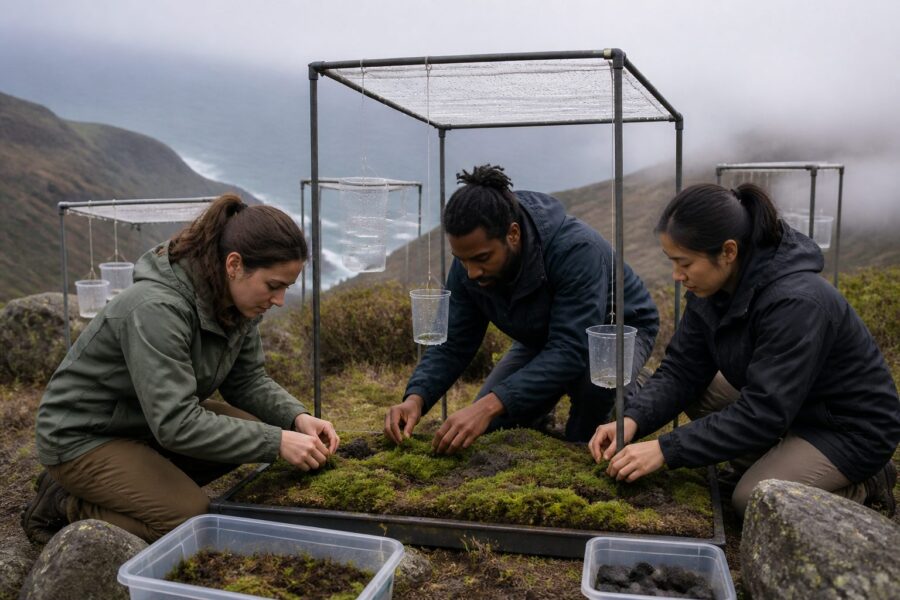 Can Moss Help Capture Fog Drip? Small-Scale Setups for Coastal and Hilltop Cities