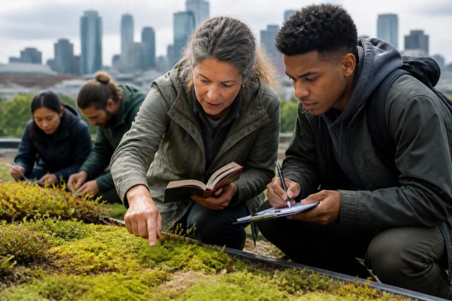 Moss Identification for Green Roofs: Recognizing Species Suited to Sun, Wind, and Shallow Media