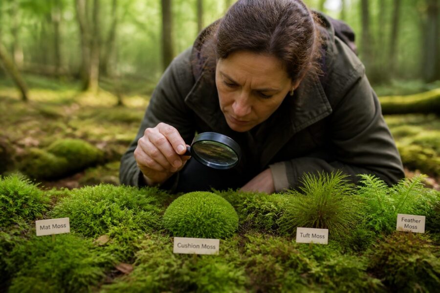Moss Identification by Growth Habit: Cushion, Mat, Tuft, and Feather Types