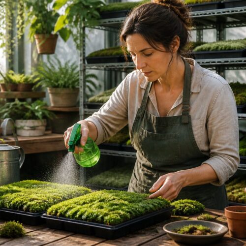 Moss Propagation in Trays: A Simple Nursery System for Expanding Your Supply