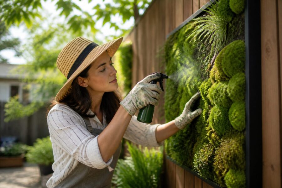 Moss Propagation on Vertical Panels: Building a Living Moss Surface You Can Maintain