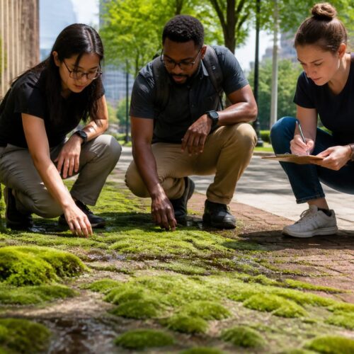 Moss, Albedo, and Urban Surfaces: How Color and Moisture Change Heat Absorption