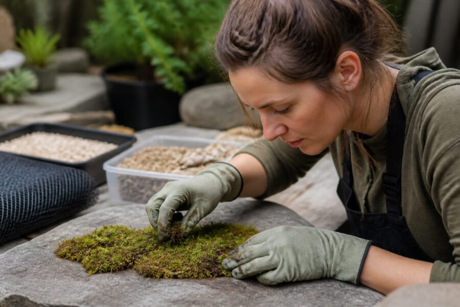How to Propagate Moss Without Soil: Growing on Rock, Mesh, and Inert Bases
