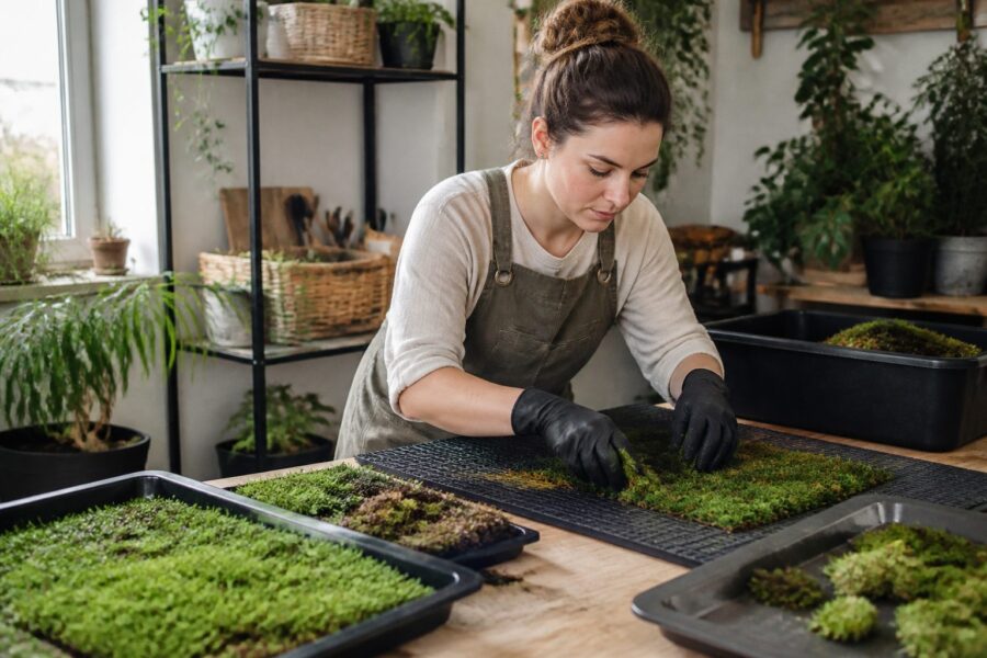 Propagating Moss With Capillary Mats: Even Moisture for Trays and Indoor Racks