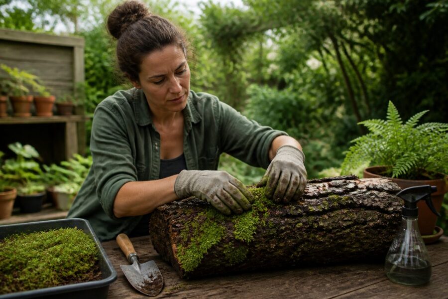 Propagating Moss on Wood: Getting Reliable Attachment on Logs, Fences, and Planters