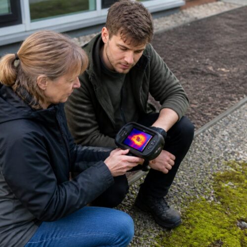 DIY Thermal Camera Study: Compare Moss, Gravel, and Bare Surfaces Around Your Building