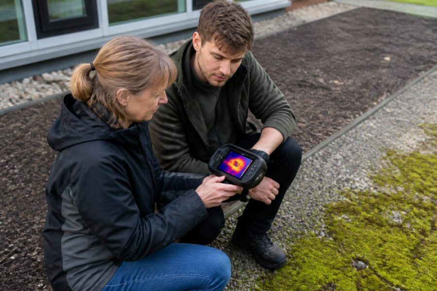 DIY Thermal Camera Study: Compare Moss, Gravel, and Bare Surfaces Around Your Building