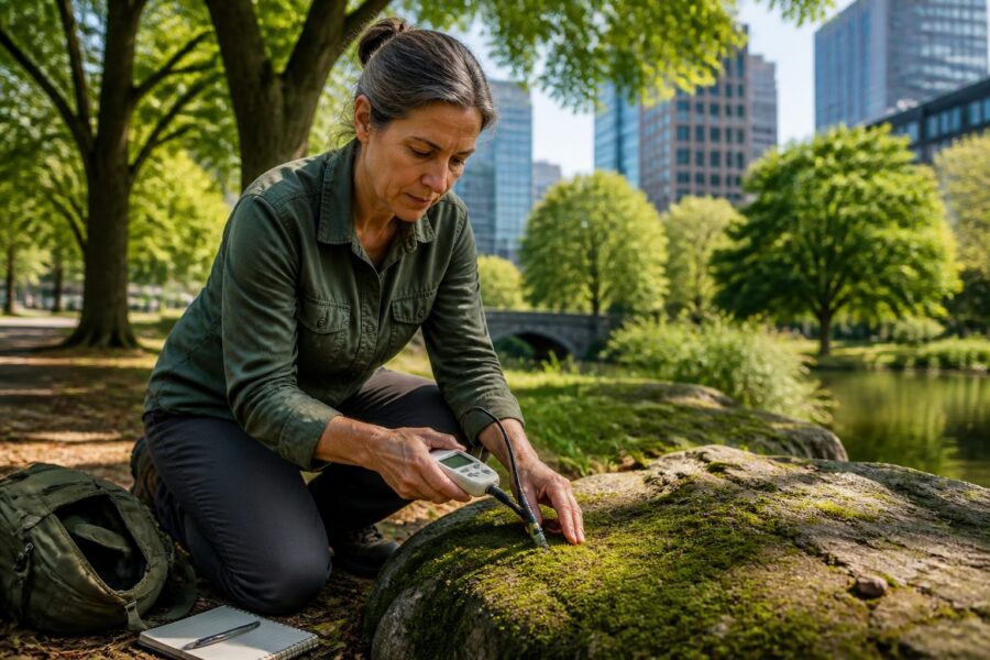 Urban Moss Evapotranspiration: How to Estimate Cooling Potential With Simple Measurements