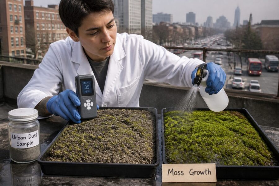 Air Pollution and Moss: How Urban Particulates Affect Growth and How to Compensate
