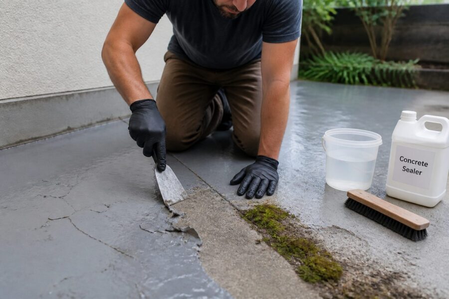 Moss on Painted and Sealed Concrete: Why Establishment Fails and How to Fix the Surface
