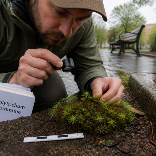 Polytrichum commune Identification: The Star Moss You Find in Damp City Parks